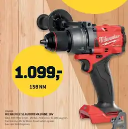 XL-BYG Milwaukee slagboremaskine 18v tilbud