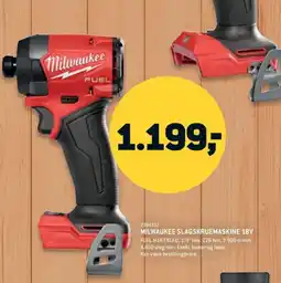 XL-BYG Milwaukee slagskruemaskine 18v tilbud