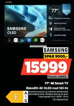 Power Samsung 77" 4K Smart TV tilbud
