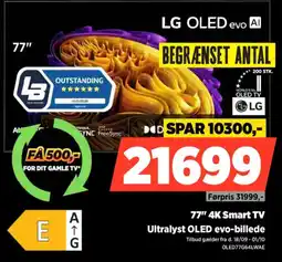 Power LG OLED evo AI 77" 4K Smart TV tilbud