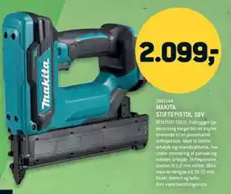 XL-BYG Makita Stiftepistol 18V tilbud