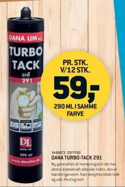 XL-BYG Dana Turbo-tack 291 tilbud