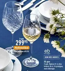 Imerco XO glas tilbud