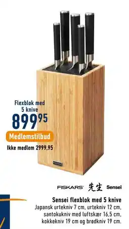 Imerco Sensei flexblok med 5 knive tilbud