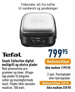 Imerco Snack Collection digital multigrill og ekstra plader tilbud