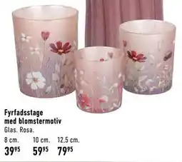 Imerco Fyrfadsstage med blomstermotiv tilbud