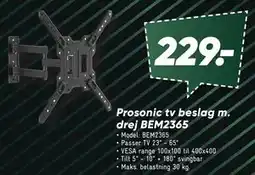 Bilka Prosonic tv beslag m. drej BEM2365 tilbud