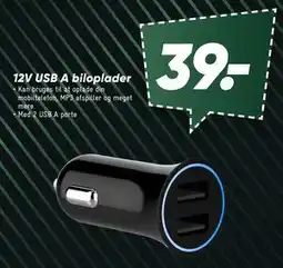 Bilka 12V USB A biloplader tilbud