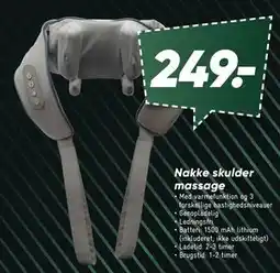 Bilka Nakke skulder massage tilbud