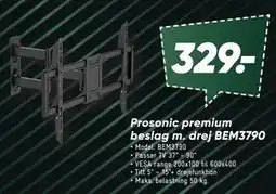 Bilka Prosonic premium beslag m. drej BEM3790 tilbud