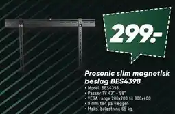 Bilka Prosonic slim magnetisk beslag BES4398 tilbud