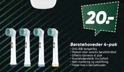 Bilka Børstehoveder 4-pak tilbud