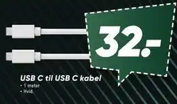 Bilka USB C til USB C kabel tilbud