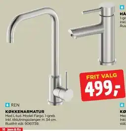 jem & fix KØKKENARMATUR tilbud