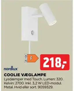 jem & fix COOLIE VÆGLAMPE tilbud
