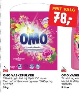 jem & fix OMO VASKEPULVER tilbud