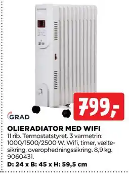 jem & fix OLIERADIATOR MED WIFI tilbud