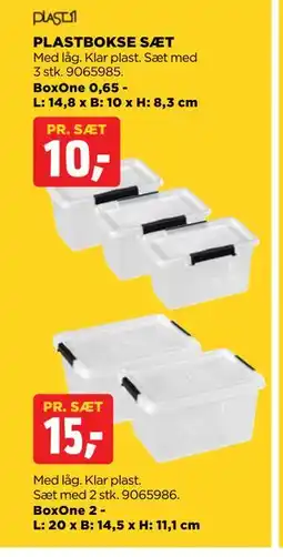 jem & fix PLASTBOKSE SÆT tilbud