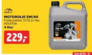 jem & fix MOTOROLIE 5W/40 tilbud