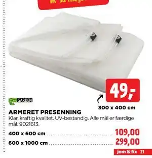 ARMERET PRESENNING