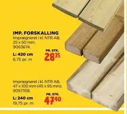 jem & fix IMP. FORSKALLING tilbud