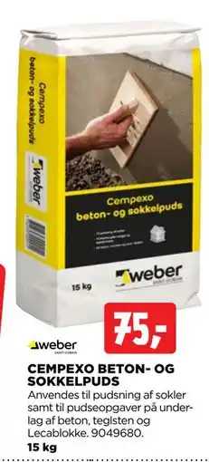 jem & fix CEMPEXO BETON- OG SOKKELPUDS tilbud