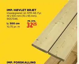 jem & fix IMP. HØVLET BRÆT tilbud