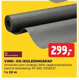 jem & fix VIND- OG ISOLERINGSPAP tilbud