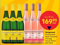 BorderShop Königsmosel Riesling eller Rosé tilbud