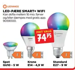 jem & fix Led-pære smart+ wifi tilbud