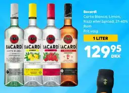 BorderShop Bacardi Carta Blanca, Limon, Razz eller Spiced tilbud