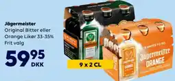 BorderShop Jägermeister Original Bitter eller Orange Likør tilbud