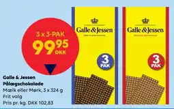BorderShop Galle & Jessen Pålægschokolade tilbud