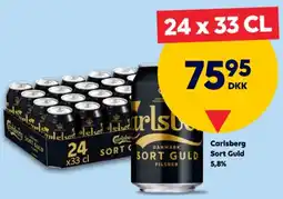 BorderShop Carlsberg Sort Guld tilbud
