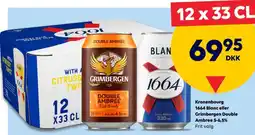 BorderShop Kronenbourg 1664 Blanc eller Grimbergen Double Ambree tilbud