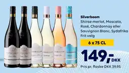 BorderShop Silverboom Shiraz-merlot, Moscato, Rosé, Chardonnay eller Sauvignon Blanc, Sydafrika tilbud