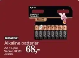 Harald Nyborg Duracell Alkaline batterier tilbud