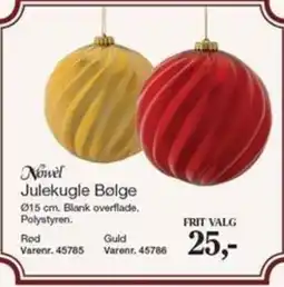 Harald Nyborg Nowel Julekugle Bolge tilbud