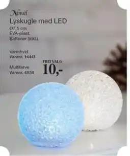 Harald Nyborg Novel Lyskugle med LED tilbud
