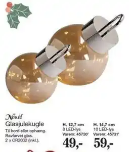 Harald Nyborg Novel Glasjulekugle tilbud