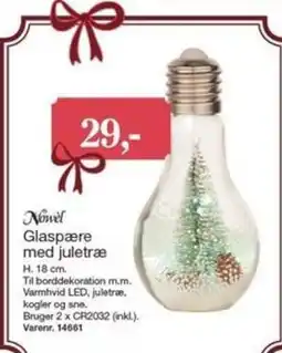 Harald Nyborg Novel Glaspære med juletræ tilbud