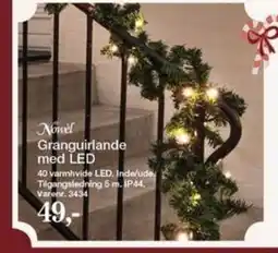 Harald Nyborg Novel Granguirlande med LED tilbud
