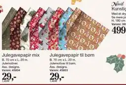 Harald Nyborg Novel Julegavepapir mix tilbud