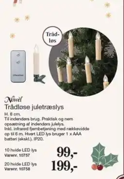 Harald Nyborg Novel Trådløse juletræslys tilbud