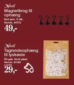 Harald Nyborg Novel Magnetkrog til ophæng tilbud