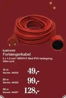 Harald Nyborg Sartano forlængerkabel tilbud