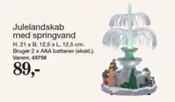 Harald Nyborg Julelandsbak med springvand tilbud