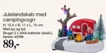 Julelandsbak med campingvogn