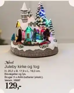 Harald Nyborg Novel Juleby kirke og tog tilbud
