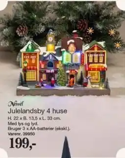 Harald Nyborg Novel Julelandsby 4 huse tilbud